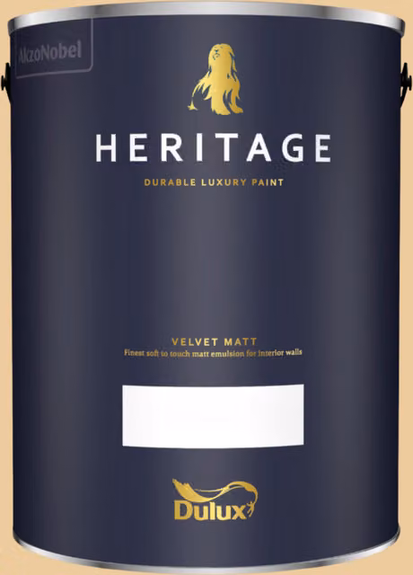 Dulux Trade Heritage Matt Dispersion Paint in Golden Ivory, 5 l