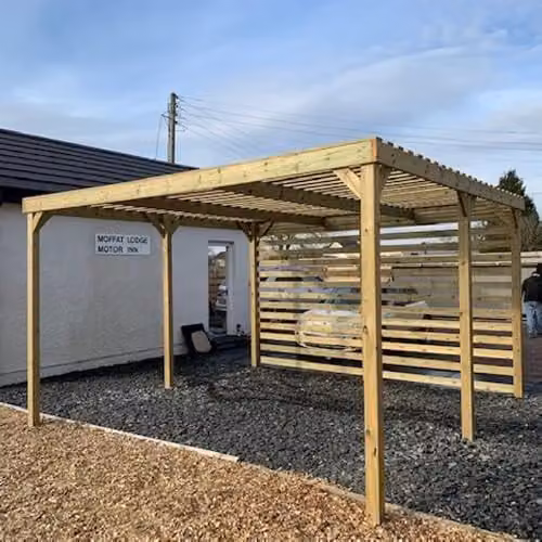 Buttercup Farm Shade Pergola in Wood, Light Green, W: 240 cm, D: 240 cm, H: 270 cm – 4