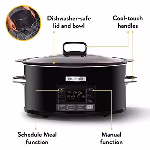 Crockpot TimeSelect Digital Slow Cooker with Timer, 5.6 l, Black – 2