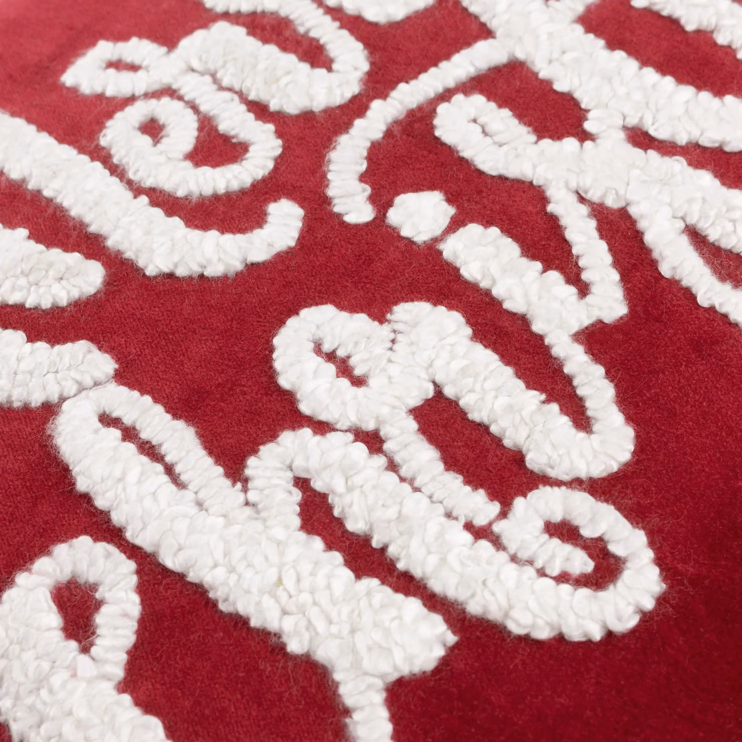 Paoletti Winter Merry Christmas Red Cotton Velvet Decorative Cushion, W/H: 50 x 35 cm – 6