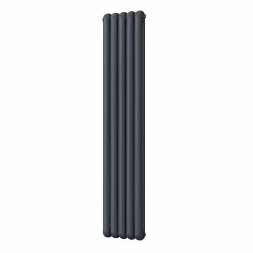 UK Radiators Sherwood Anthracite Round Top Column Radiator, H 180 cm x W 36.8 cm – 2