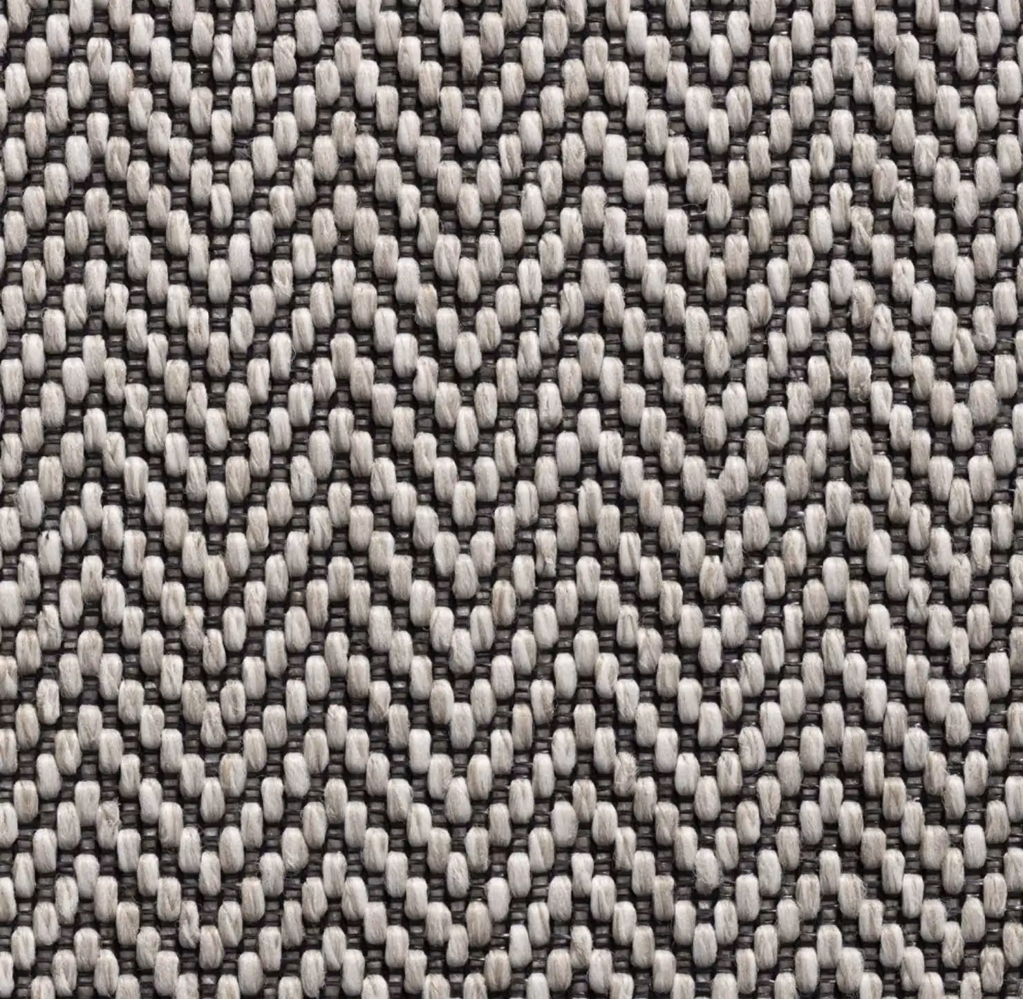 RainbowHome Herringbone Java Stair Runner in Stone with Black Cotton Border, W: 55 cm x L: 600 cm – 3