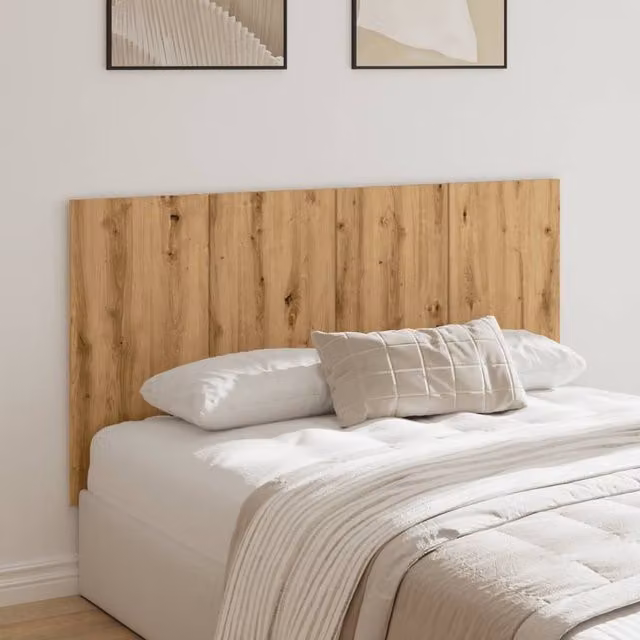 Berkfield Home Artisan Oak Bed Headboard in Brown, W: 160 cm, D: 1.5 cm, H: 80 cm – 1