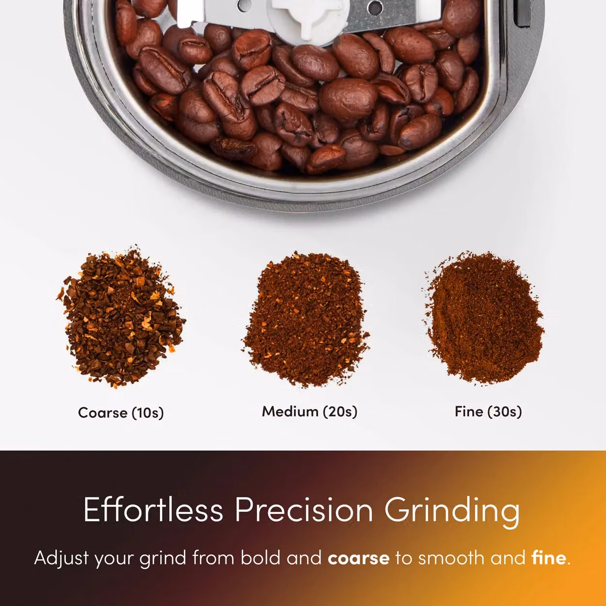 Emperial Electric Coffee Grinder, Bean, Spice and Nut Milling Blender, 140W, Black – 6