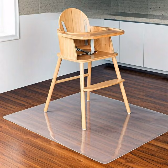 Hometex Solutions Non-Slip Transparent Universal Floor Protectors, Clear, W: 120 cm, D: 75 cm, H: 0.12 cm