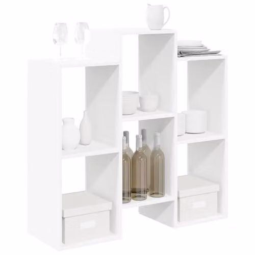 vidaXL Modern White Wood Sideboard W/D/H: 90 x 30 x 90 cm