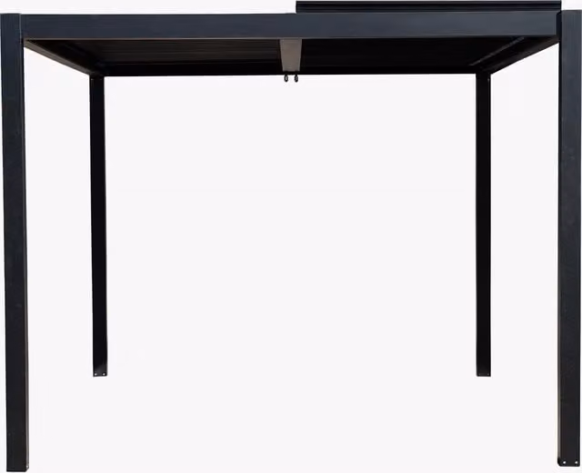 Perch & Parrow Modern Matt Black Metal Shady Pergola