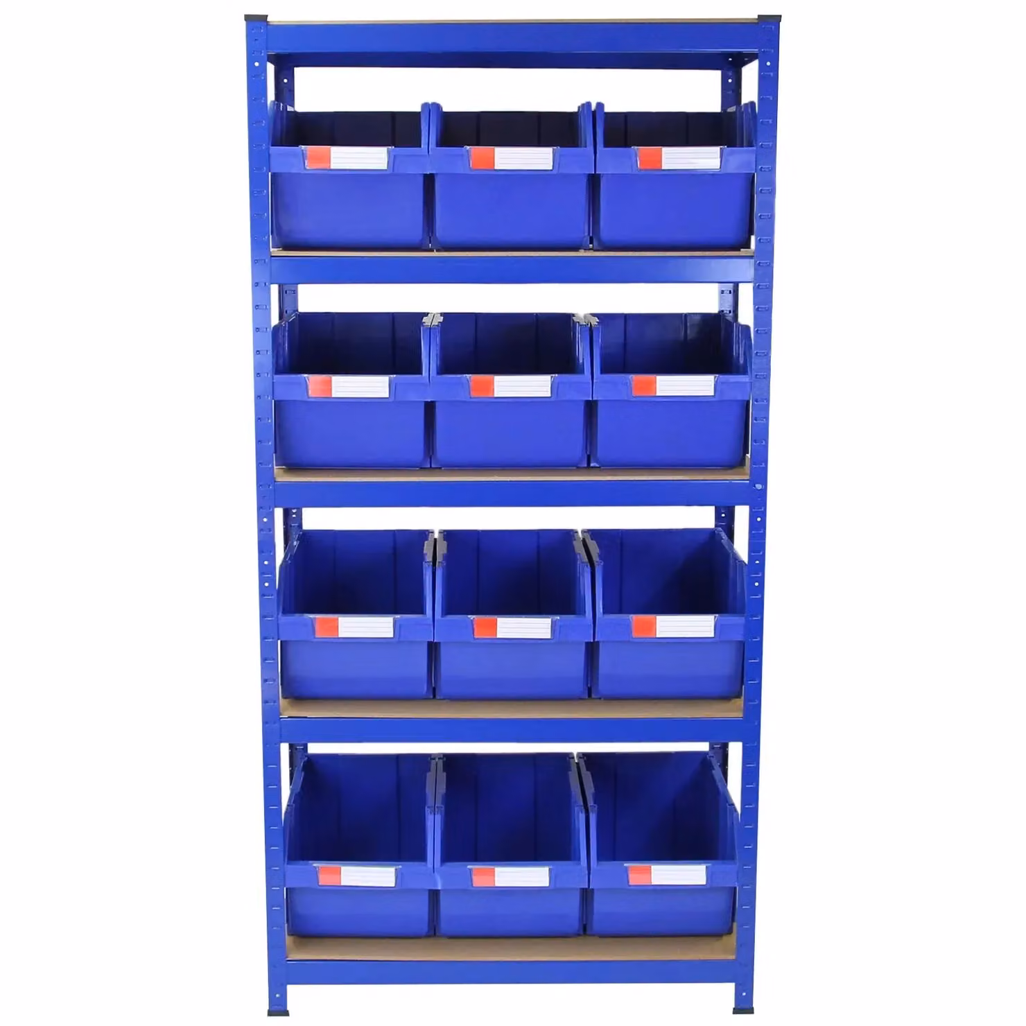 Monstershop T-RAX Blue Freestanding Storage Unit with 12 Quick Pick Bins, W/D/H: 90 x 45 x 180 cm – 2