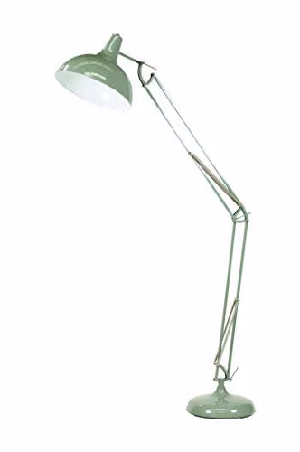 Pacific Lifestyle Industrial Metal Task Floor Lamp in Grey