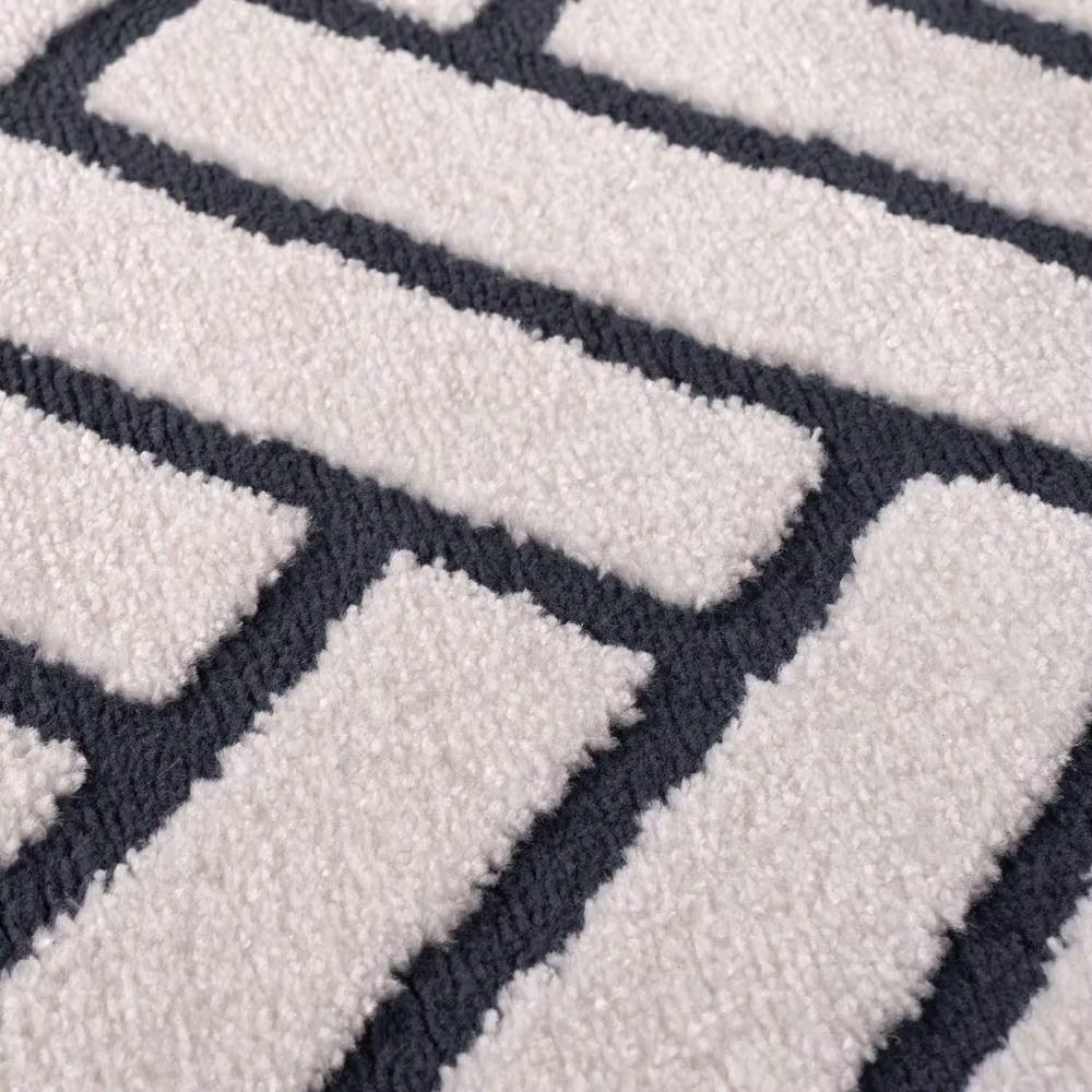 THE RUGS Loft Herringbone Soft Pile Area Rug, Blue, W: 80 cm, L: 150 cm – 4