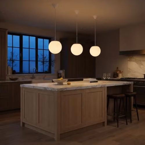 Nordlux Cafe 25 Single Dome Pendant Light with White Opal Glass – 3