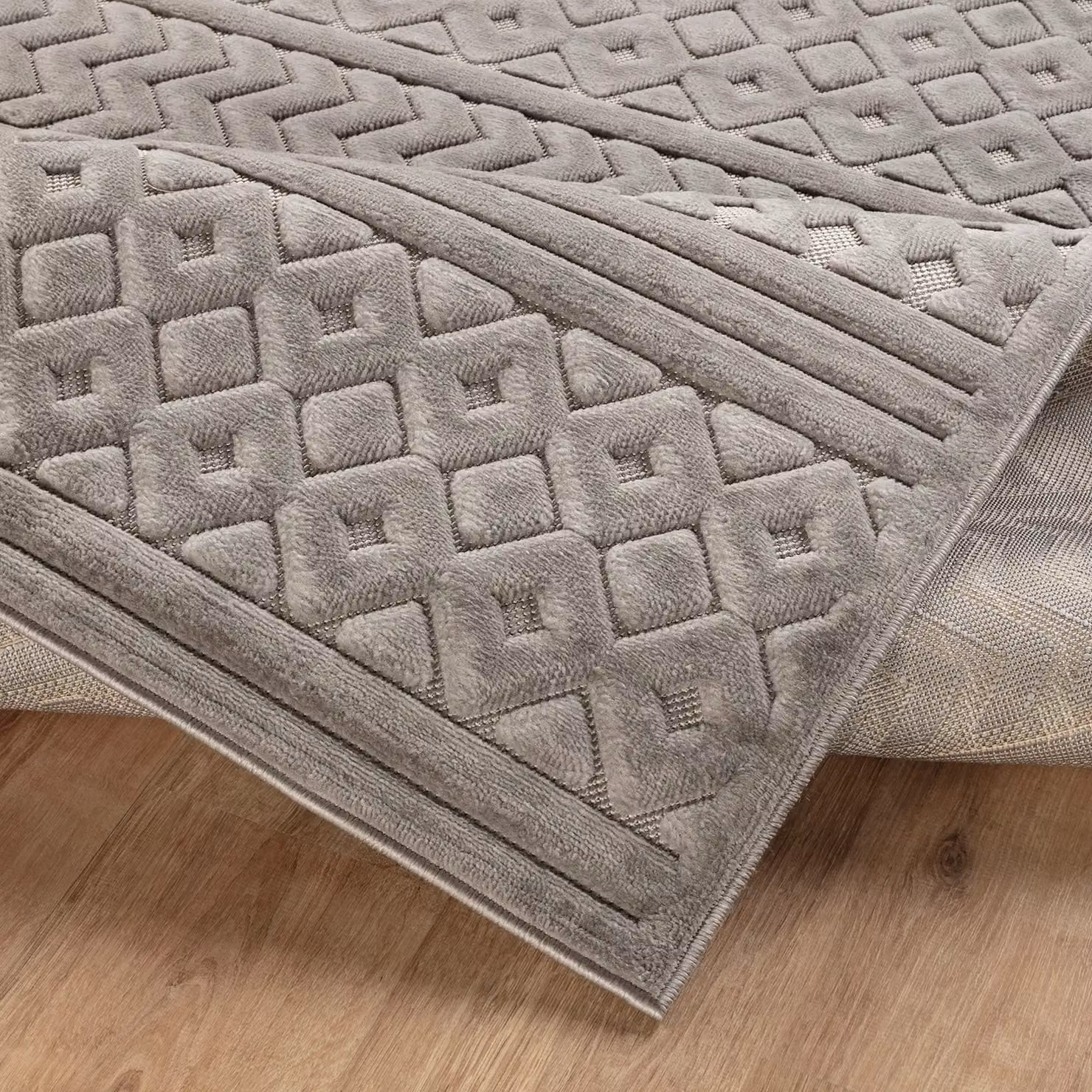 Livabliss Le Mans Modern Textured In & Outdoor Rug in Beige, Grey and White, W/D/H: 200 x 275 cm – 2