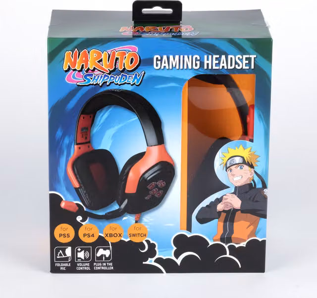 Konix Naruto Akatsuki Gaming Headset - Black