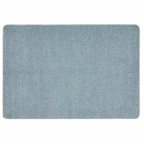 My Rug Denim Blue Non-Slip Shaggy Pile Rectangular Rug W: 140 cm, D: 200 cm