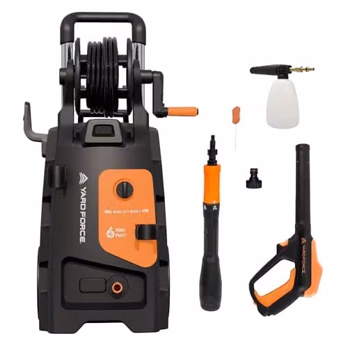 Yard Force Twin Power Dual Pump High Pressure Washer, 150 bar Maximum Pressure, 550 l/h Max Flow Rate, Multicolour