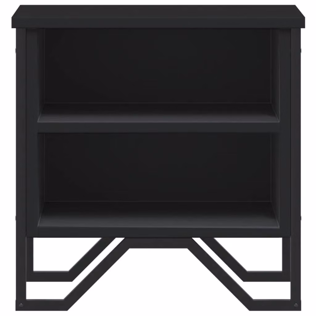 Berkfield Home Set of 2 Black Bedside Cabinets, W/D/H: 40 x 30 x 40 cm – 4