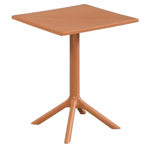 Core Products Rimini Bistro Dining Table, Square Weather-Resistant Garden and Patio Table in White or Green, W/D/H: 60 x 60 x 75 cm