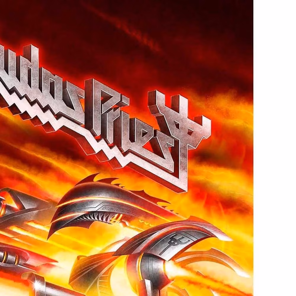 Judas Priest Firepower Orange Textile Wall Poster – 2