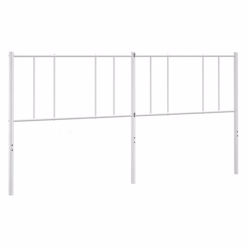 Berkfield Home Minimalist Metal Headboard in White, W/H: 180 x 90 cm – 2