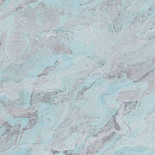 Erismann 10318-18 Non-Woven Marble Look Wallpaper in Blue, White and Silver Metallic – 2