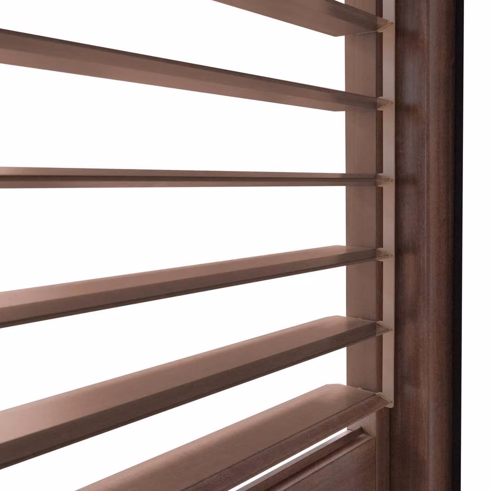 Monstershop Aluminium Pergola Shutter Panel with Wood Effect in Terracotta, Width: 92 cm – 5