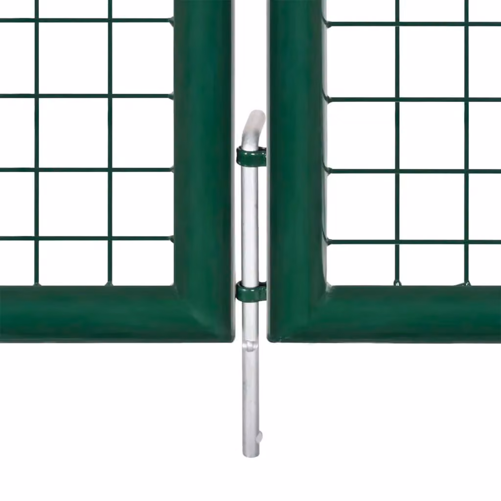 Berkfield Home Green Steel Mesh Swing Garden Gate W/H: 390 x 100 cm – 3