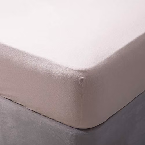 Belledorm Brushed Cotton Flannelette Extra Deep Fitted Sheet, Pink, W: 140 cm x L: 200 cm, H: 38 cm