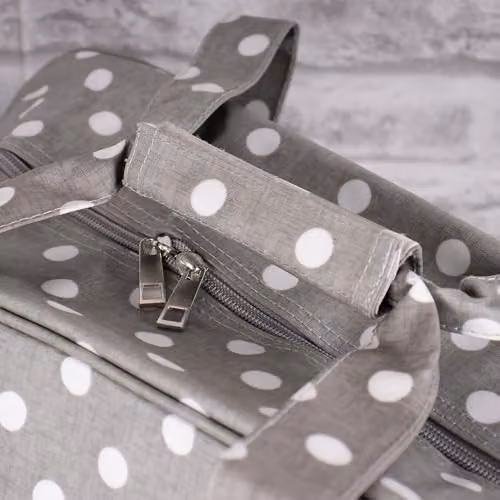 Hobbygift MR4660 8 Value Collection Sewing Machine Bag in Grey Linen Polka Dot, W/D/H: 20 x 43 x 37 cm – 3