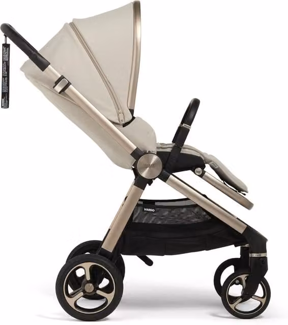 Mamas & Papas Vardo Pushchair in Beige with Hard Carrycot and Convertible Kombi System