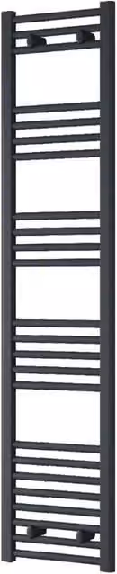 Bathroom Kingdom Capo Electric Straight Heated Towel Rail in Anthracite Grey, W: 40 cm, H: 160 cm