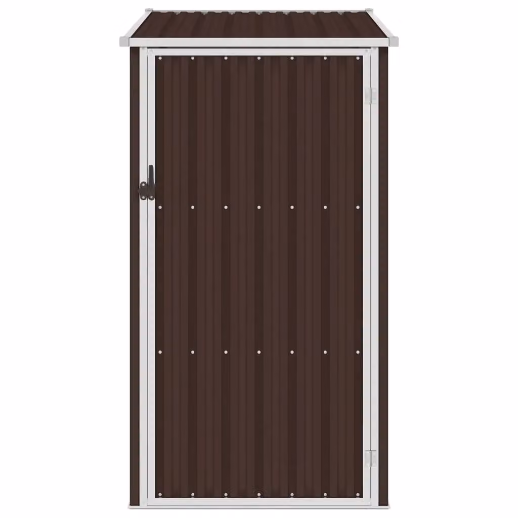 Berkfield Home Brown Galvanised Steel Garden Shed W/D/H: 87 x 98 x 159 cm – 2