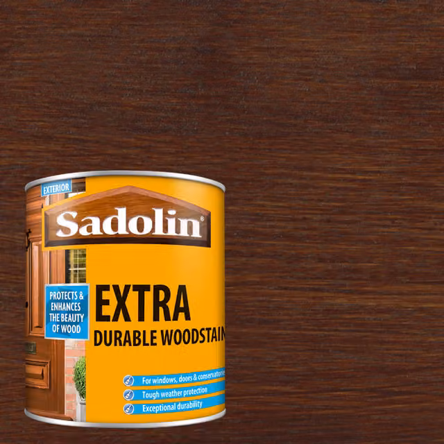 Sadolin Extra Durable Water Repellent Woodstain in Walnut Brown, 5 l