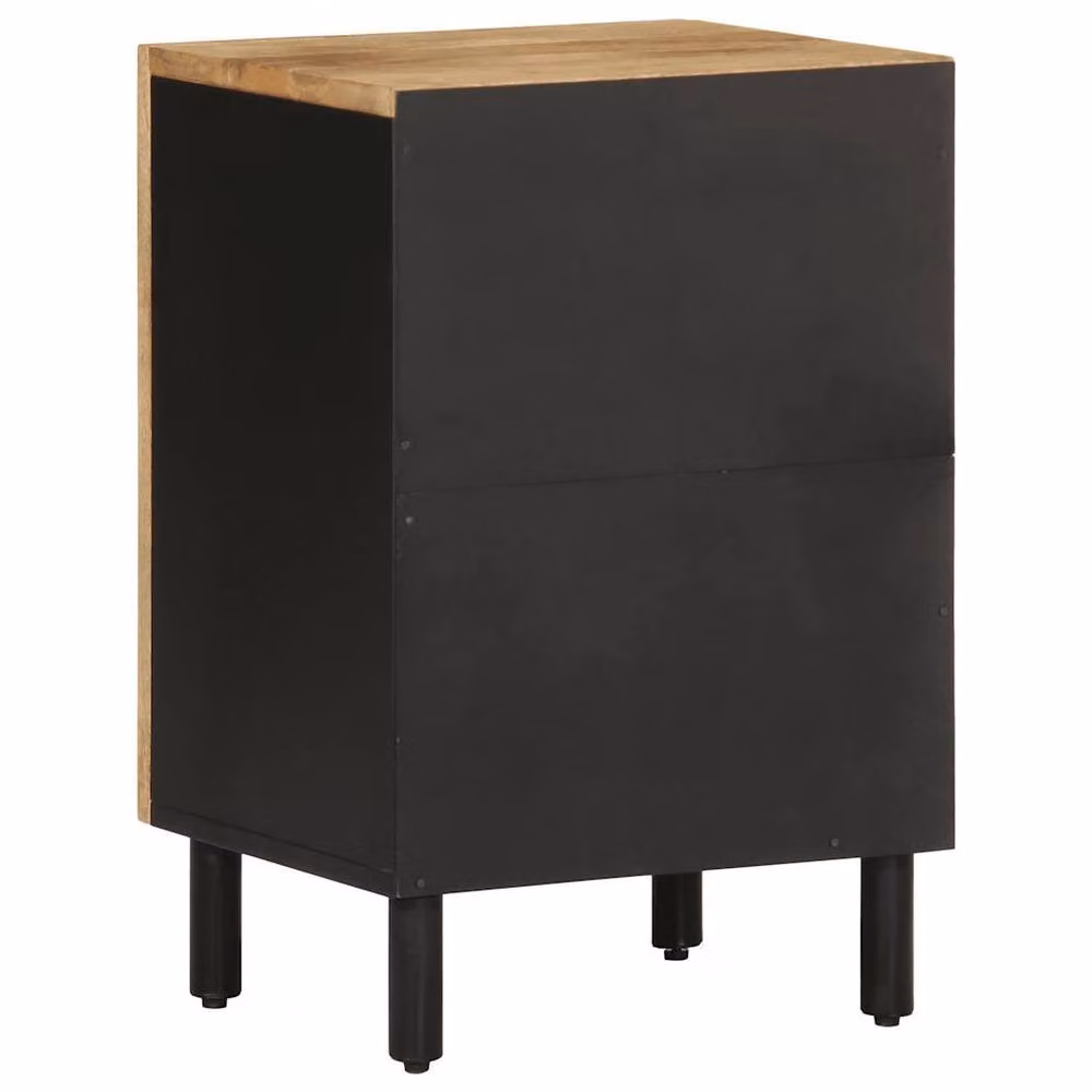 Berkfield Home Brown Mango Wood Bathroom Cabinet W/D/H: 38 x 33.5 x 58 cm – 4