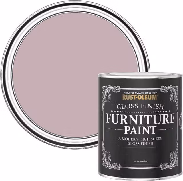 Rust-Oleum Gloss Furniture and Skirting Board Paint, Pink, 0.75 l
