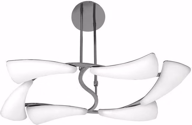 Netlighting Mistral Telescopic 36W LED Rectangular Wall Light in Chrome and Grey with Frosted Acrylic and 3240lm Output