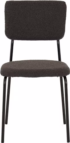 Seconique Sheldon Set of 4 Grey Boucle Fabric Dining Chairs – 3
