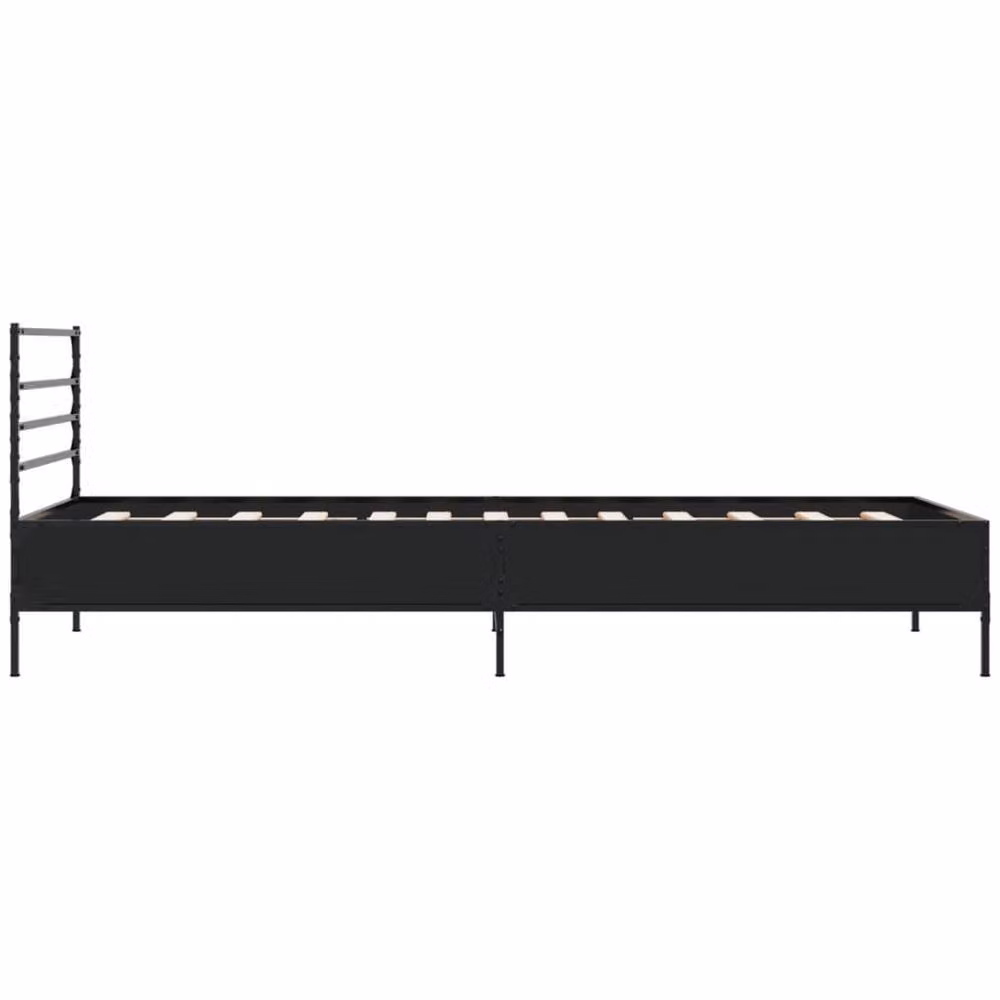 Berkfield Home Durable Small Single Bed Frame in Black, W/D/H: 75 x 190 cm – 3
