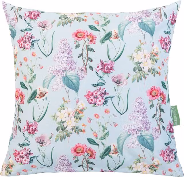 Gardenista Flower Meadow Blue Floral Printed Outdoor Scatter Cushion