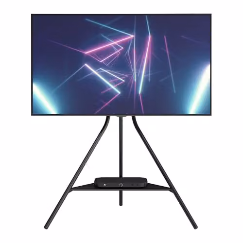 AVF Black Matt Metal Tripod TV Stand for 65 Inch TVs – 1