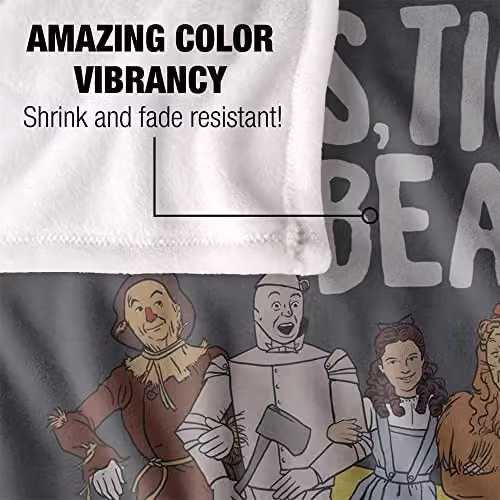 LOGOVISION The Wizard of Oz Super Soft Fleece Throw Blanket, W/D/H: 152 x 127 cm, Multicolour – 2