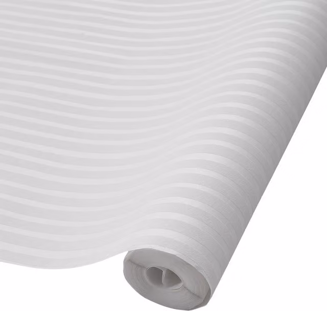 Livingandhome White Modern Abstract Striped Flocked Wallpaper