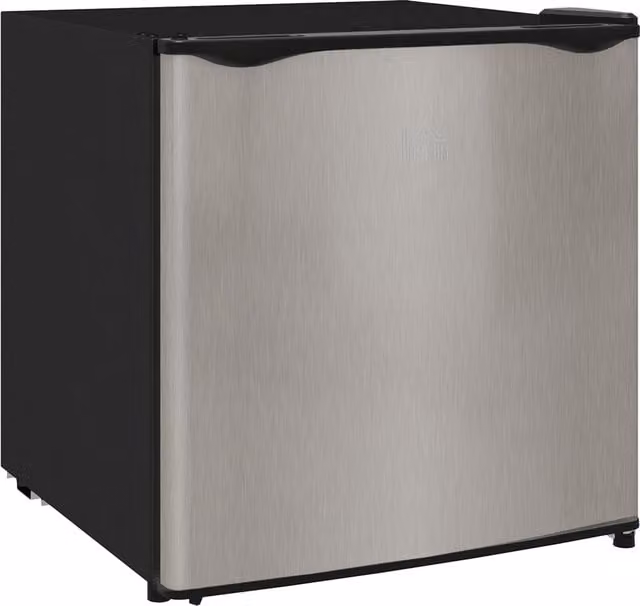 HOMCOM 35L Mini Upright Countertop Freezer in Silver Tone