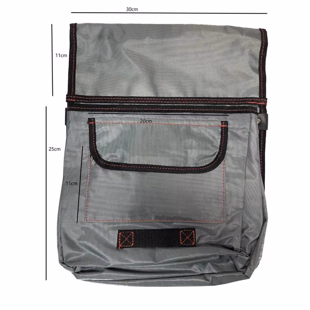 Nordara Heavy Duty Large Double Pocket Pouch in Grey – 2