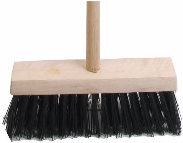 Faithfull Broom with Handle and PVC Head, Multi Colour, Width: 32.5 cm
