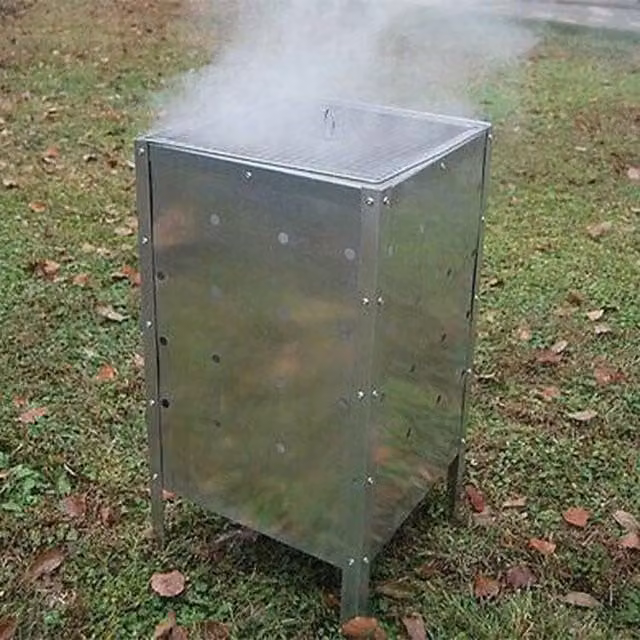 Garden Mile 90L Silver Galvanised Steel Garden Incinerator
