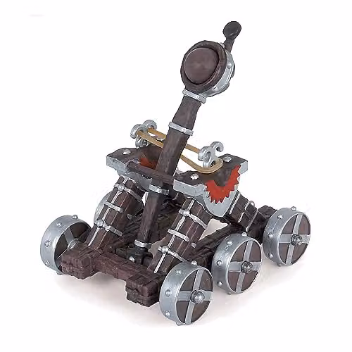 Papo Red Medieval Catapult Toy from the Fantasy Collection for Kids Ages 3+