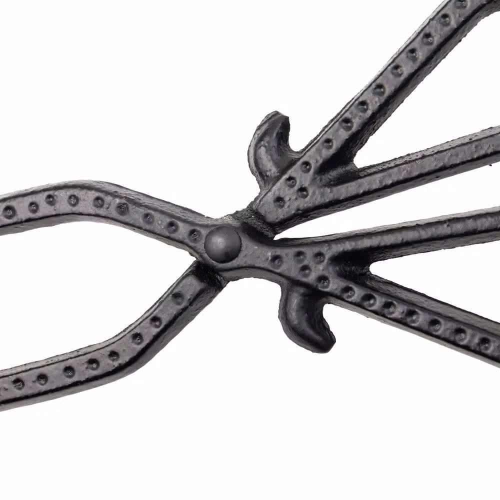 JVL Longford Fireside Tongs in Black for Fireplaces and Log Burners – 2
