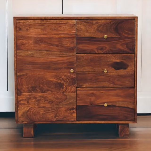 Artisan Furniture Tula Mini Sideboard in Brown Sheesham Wood