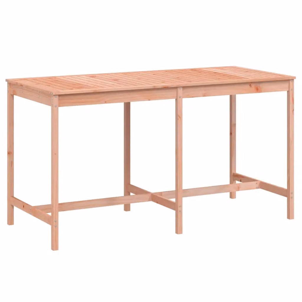 Berkfield Home Garden Table in Brown Solid Douglas Wood, W/D/H: 203.5 x 90 x 110 cm – 1
