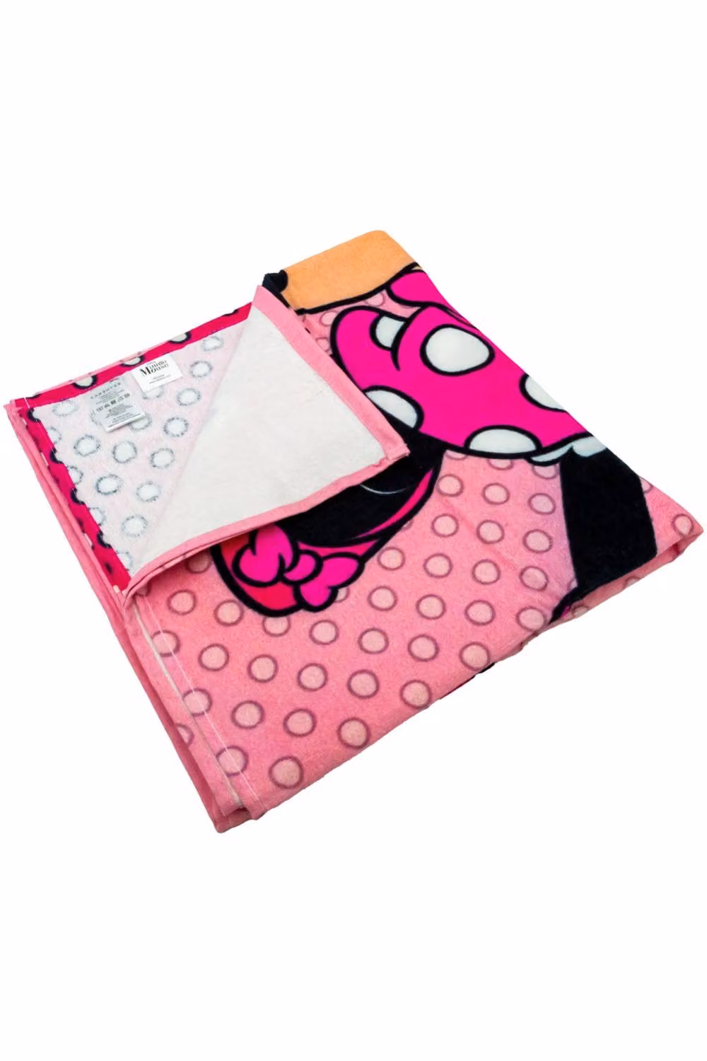 Disney Minnie Mouse Fluffy Cotton Beach Towel in Pink, W: 140 cm, H: 70 cm, D: 70 cm – 2